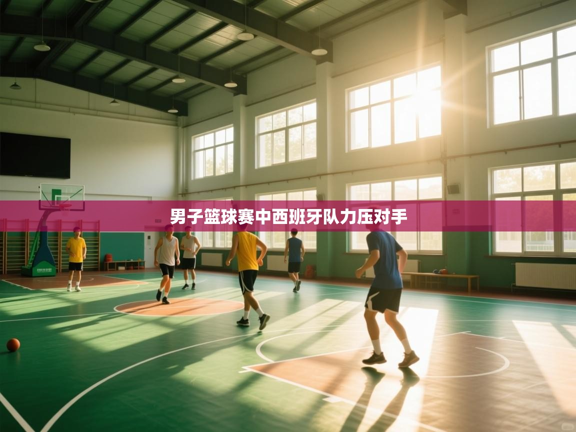 男子篮球赛中西班牙队力压对手 第1张